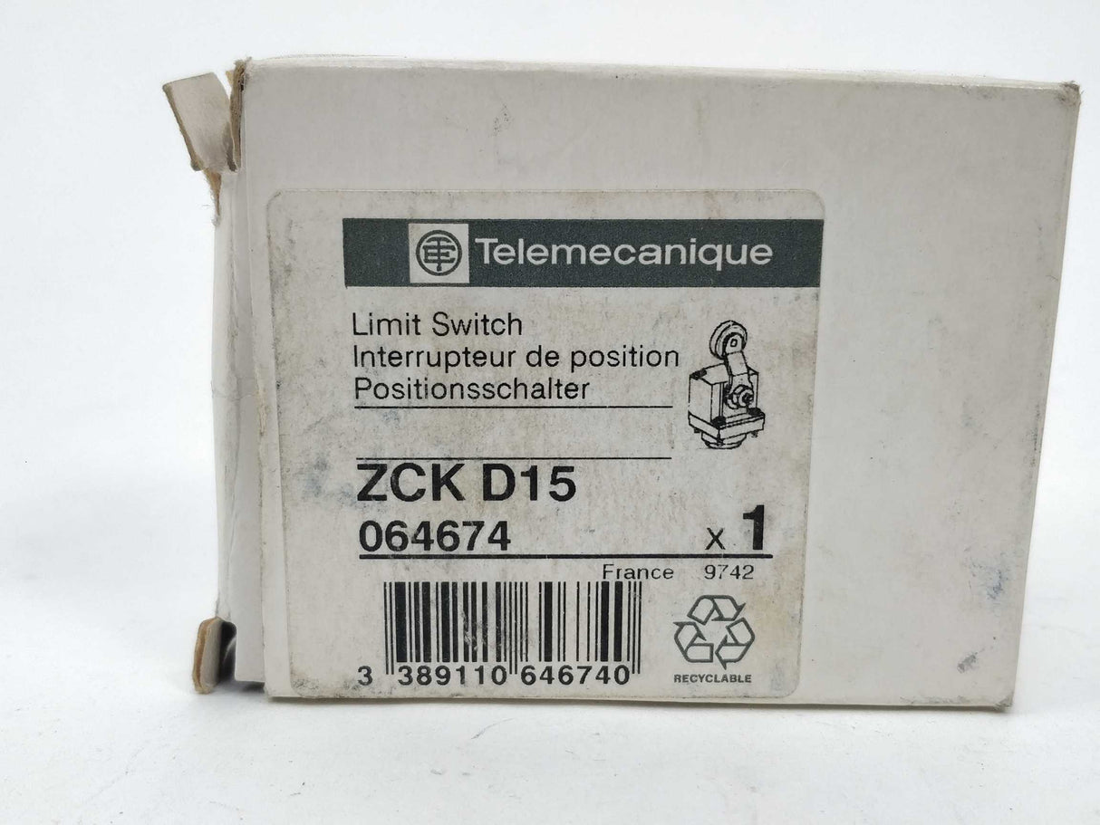 TELEMECANIQUE 064674 Limit Switch ZCK D15