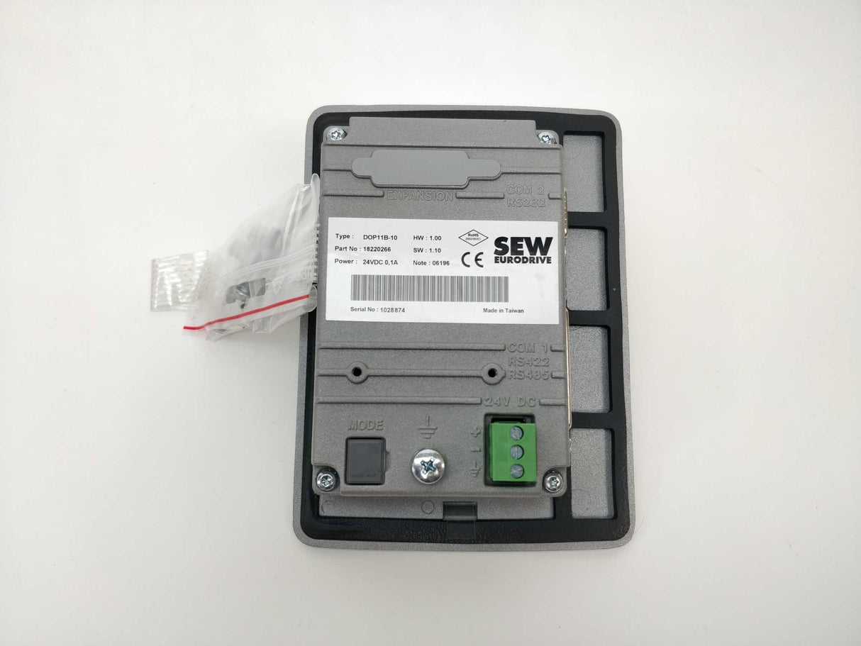 SEW-EURODRIVE DOP11B-10. 18220266 DOP11B-10 Operator Terminal 24VDC 0,1A