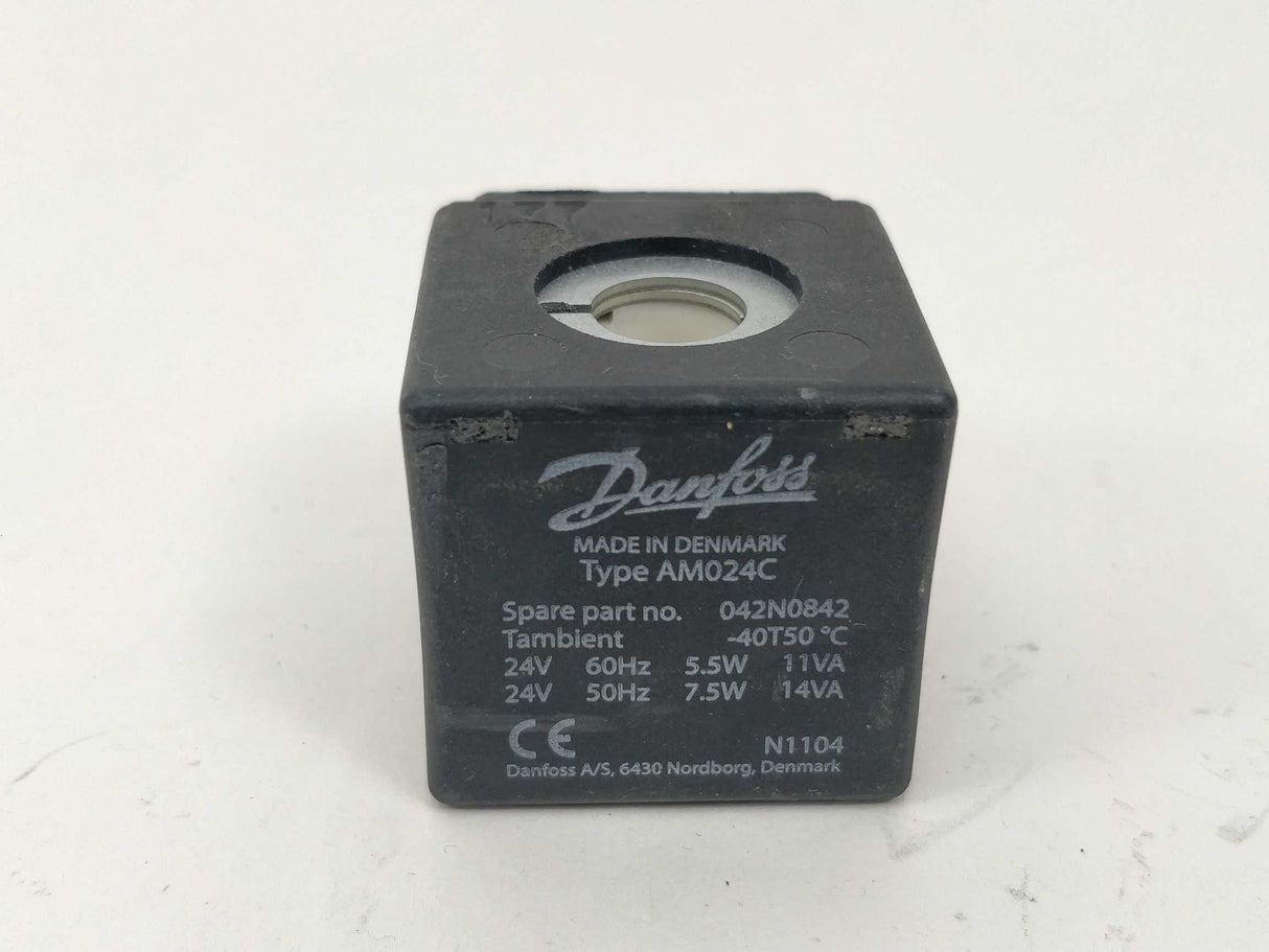 Danfoss 042N0842 AM024C Solenoid coil. 24VAC