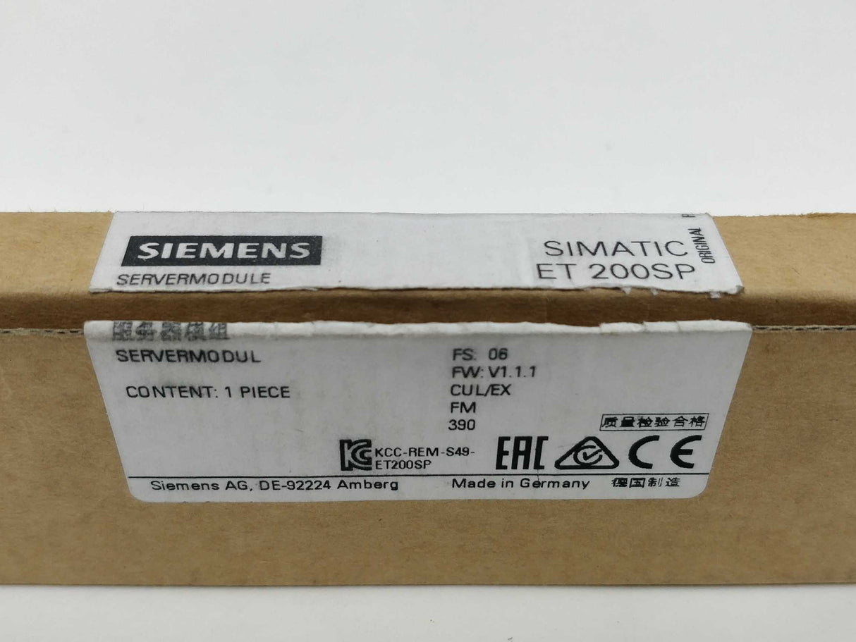 Siemens 6ES7193-6PA00-0AA0 SIMATIC ET 200 SP Server module