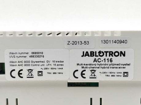 Jablotron AC-116 Multi-channel hybrid transceiver