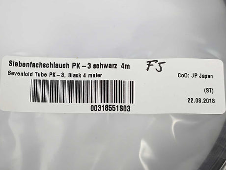 Siemens 00318551S03 Sevenfold Tube PK-3, Black 4 Meter
