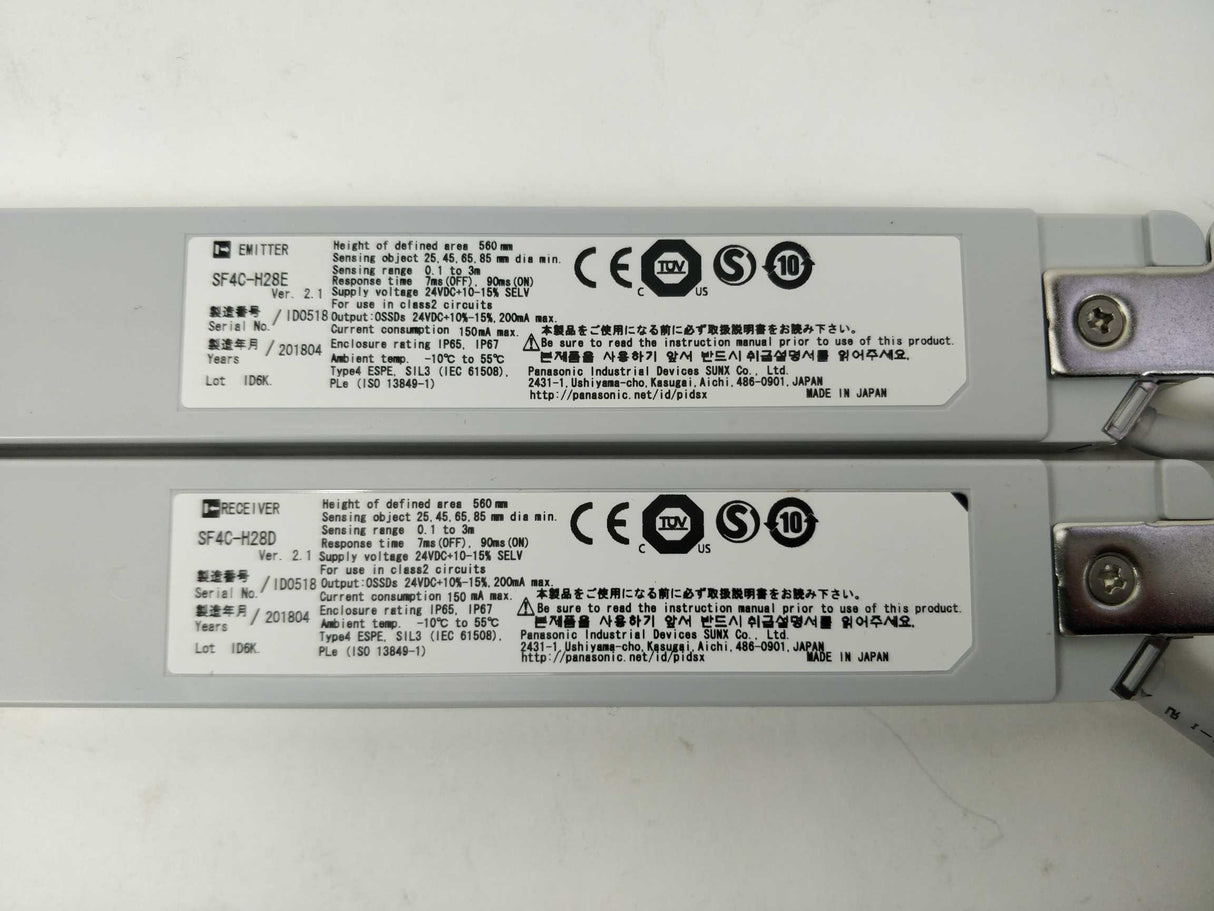 Panasonic SF4C-H28 USF4CH28 560mm Emitter & Receiver Lichtvorhang