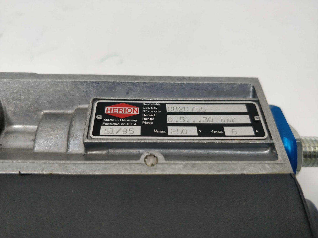 Herion 0820755 Pressure switch 0.5-30BAR