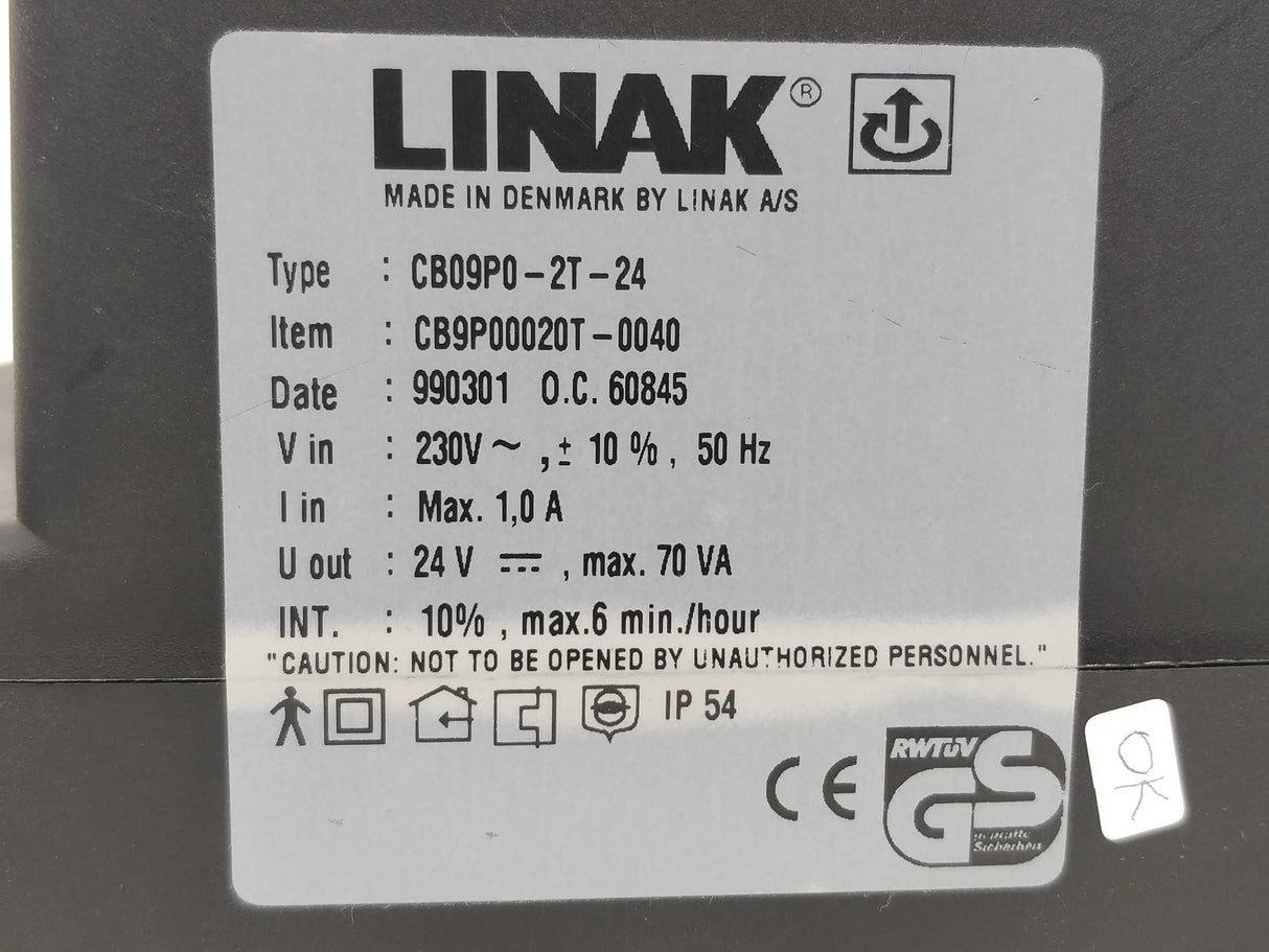 LINAK CB9P00020T-0040 CB09P0-2T-24 2 Channel