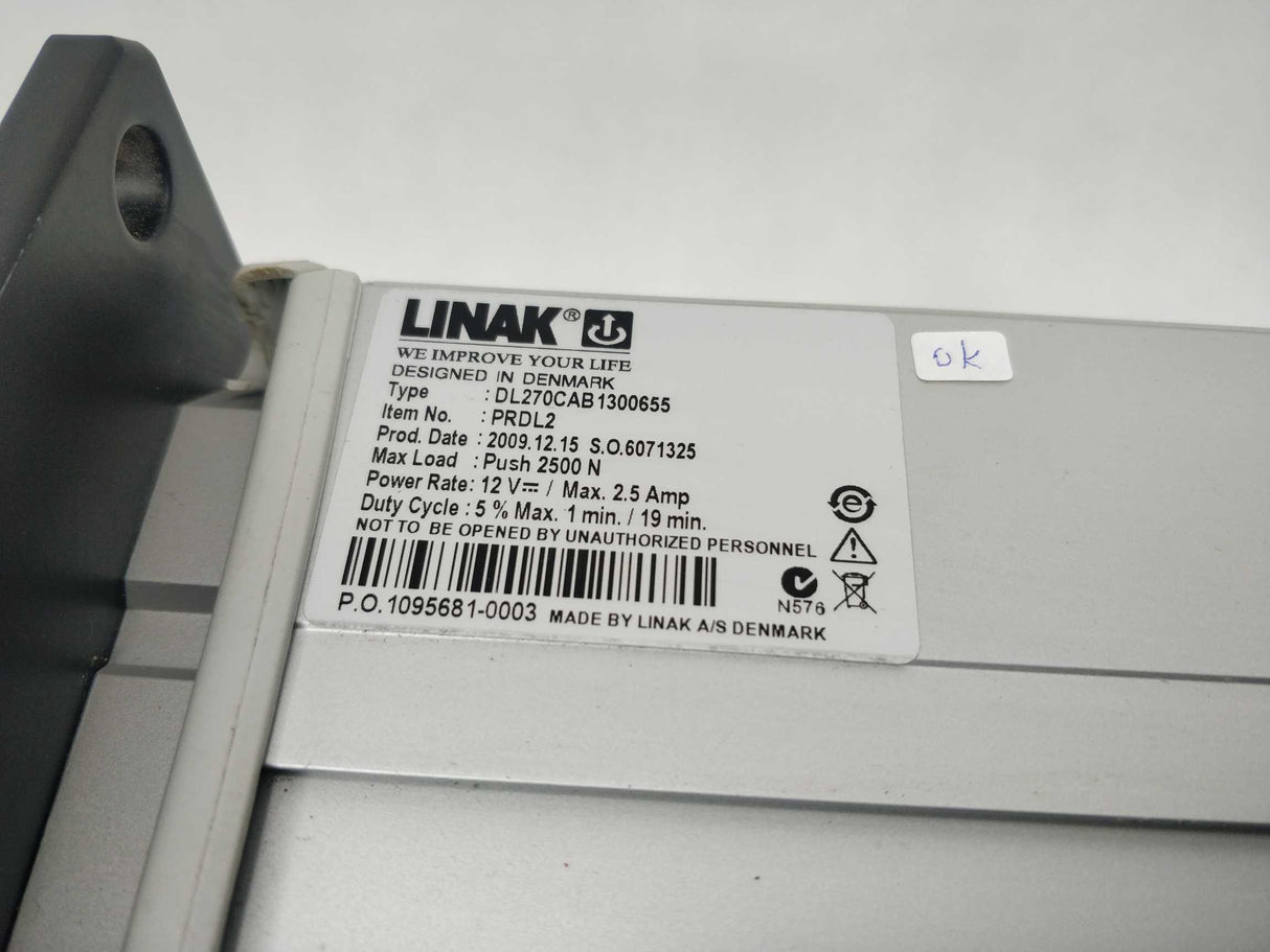 LINAK PRDL2 DL270CAB1300655 2500 N