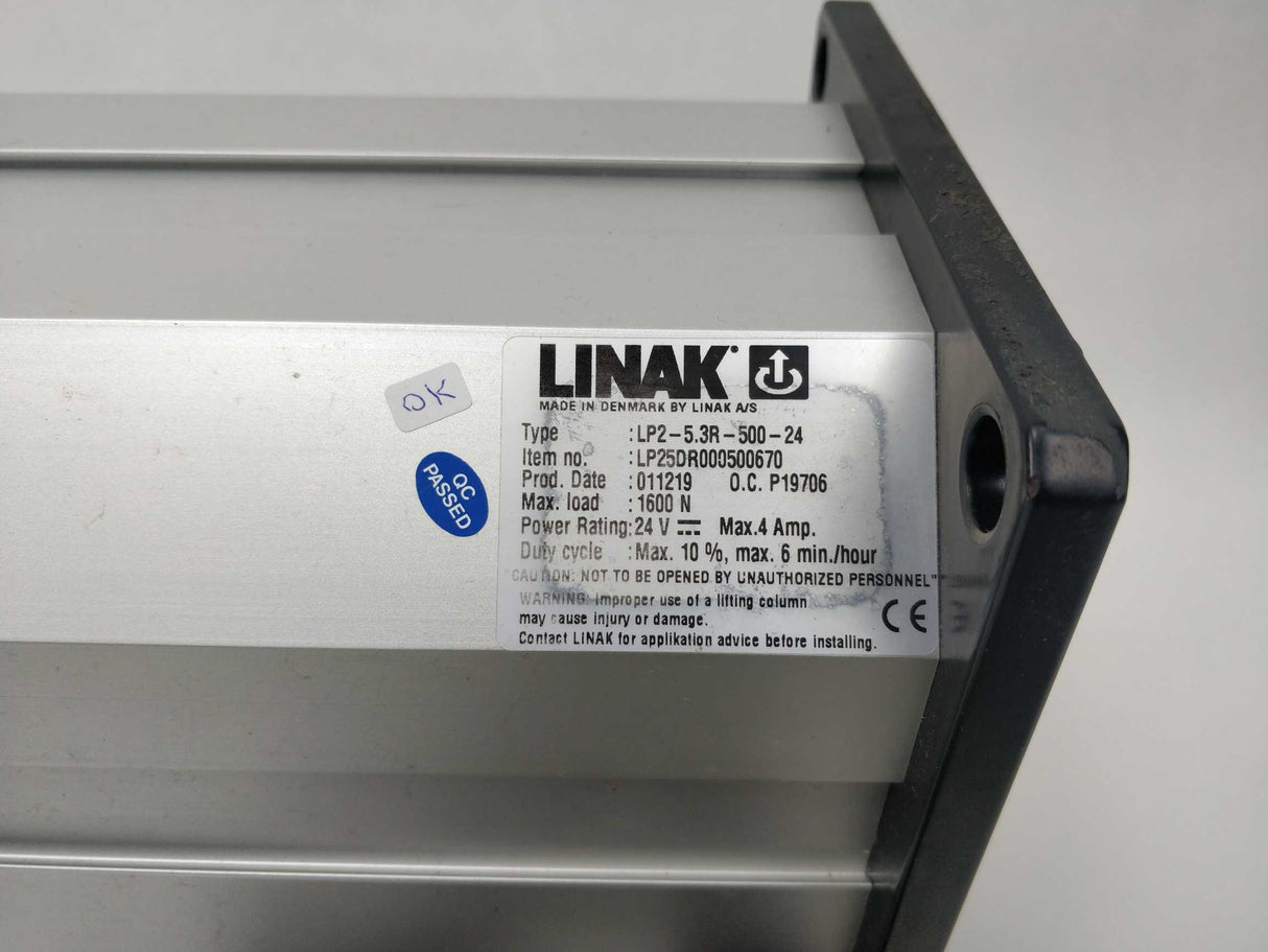 LINAK LP25DR000500670 LP2-5.3R-500-24 1600 N