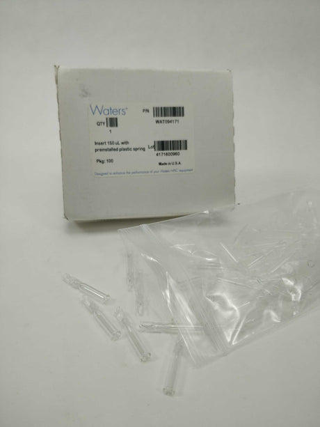 Waters WAT094171 Low Volume Insert 150 µL Volume with Plastic Spring 100pcs