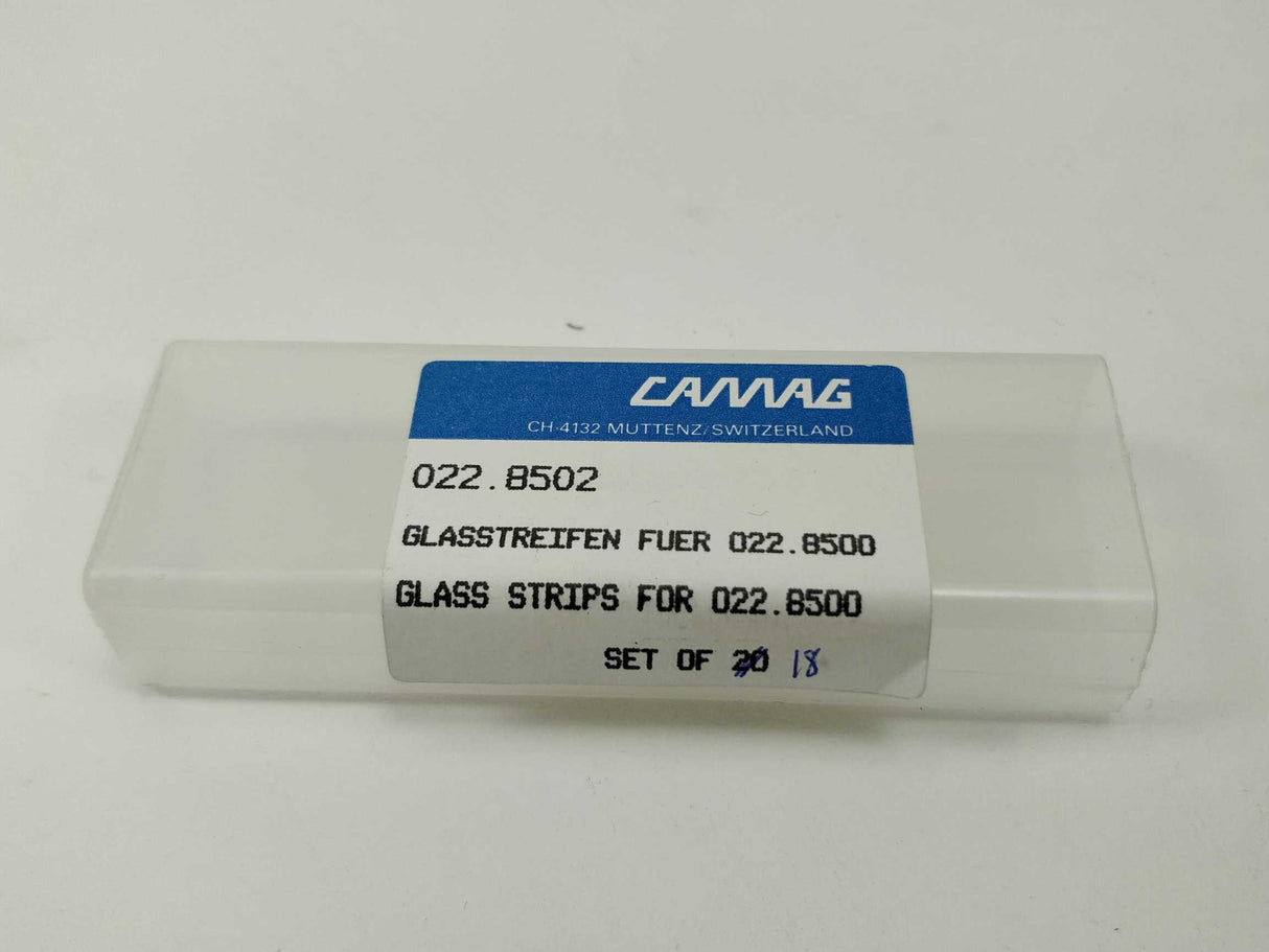 Camag 022.8502 Glass strips for 022.8500 18pcs