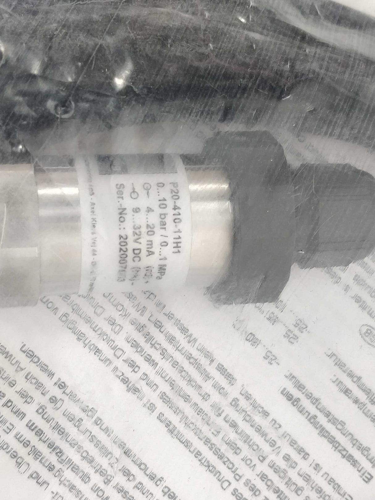 Nöding P20-410-11H1 Operating instructions pressure transmitter