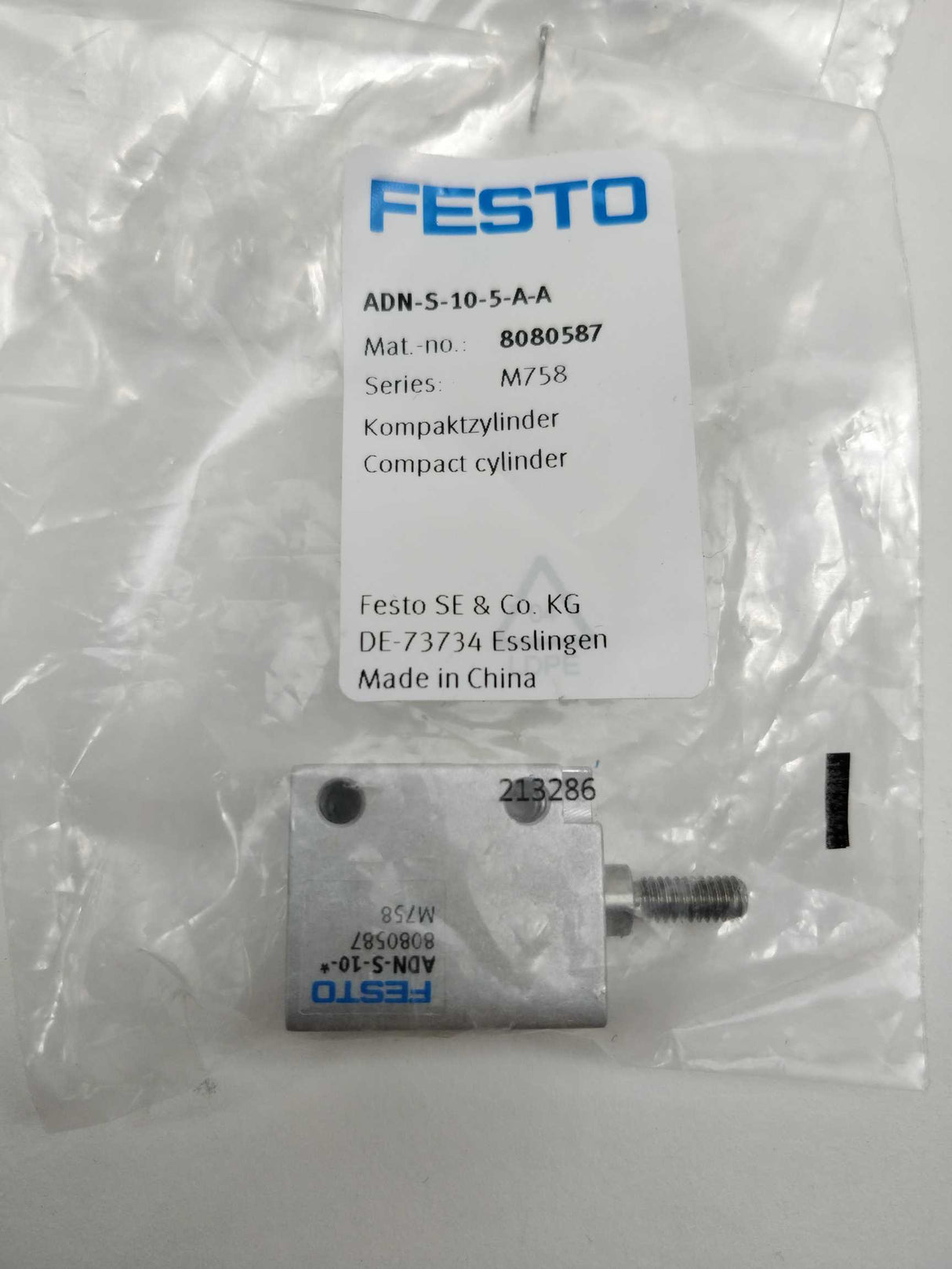 Festo 8080587 ADN-S-10-5-A-A Compact Cylinder