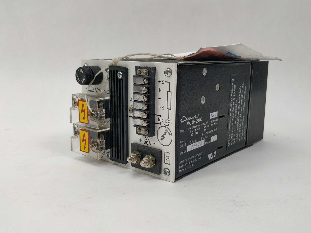 ADVANCE MG 5-20C Power Supply 5V 20A
