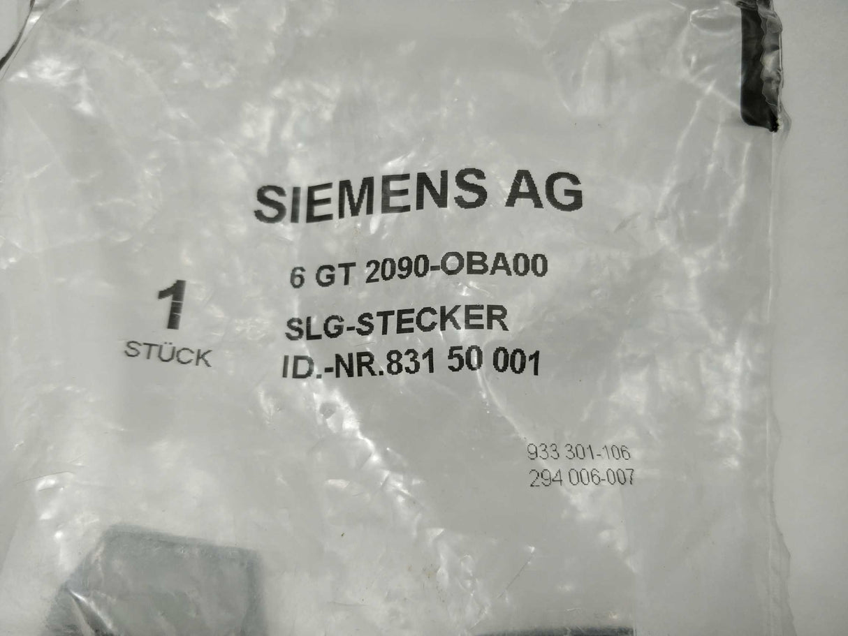 Siemens 6GT2090-0BA00 MOBY I/E/U read-write device plug 6-pole angled version