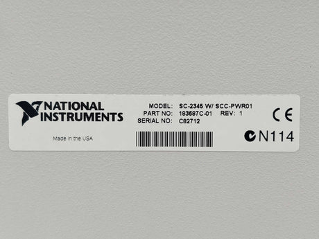 National Instruments 183687C-01 SC-2345 W/ SCC-PWR01 Connector Block