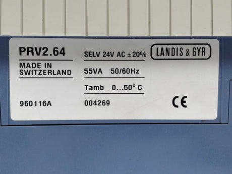 SIEMENS, Landis & Gyr PRV2.64 Heating Controller