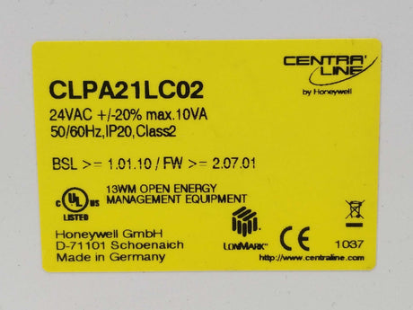Centra Line / Honeywell CLPA21LC02 Panther Controller