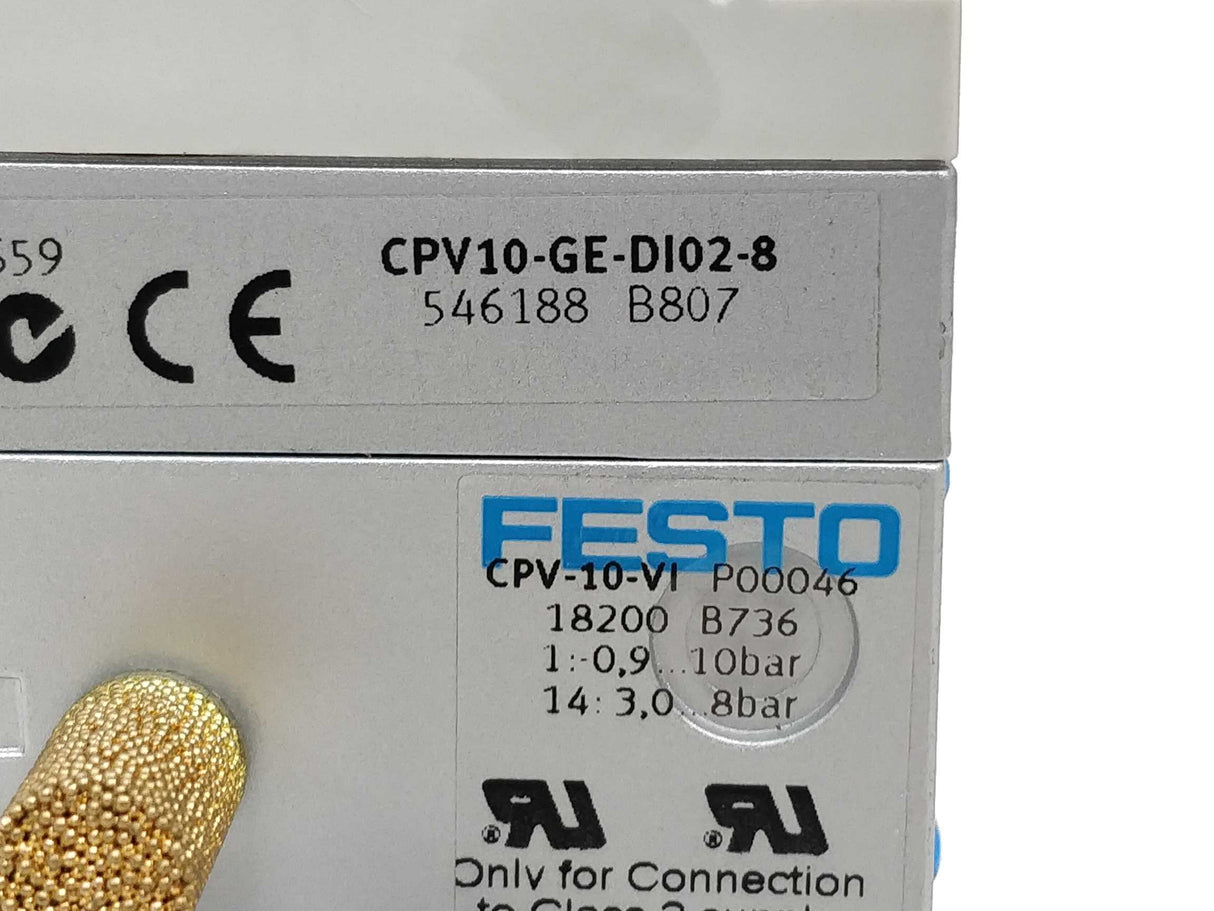 Festo 546188 With 18200, 6843, 532216 & 2x 176055