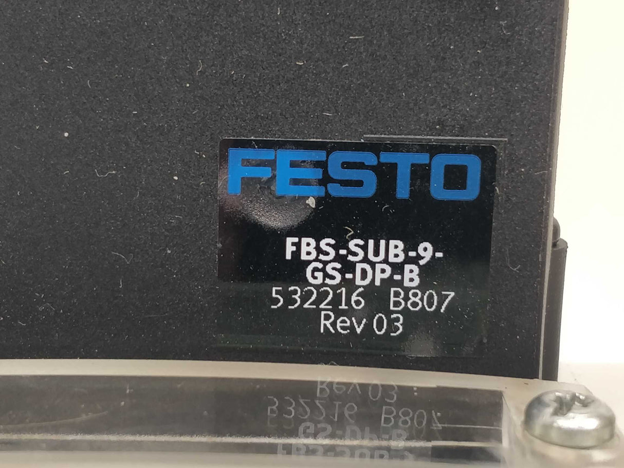 Festo 546188 With 18200, 6843, 532216 & 2x 176055