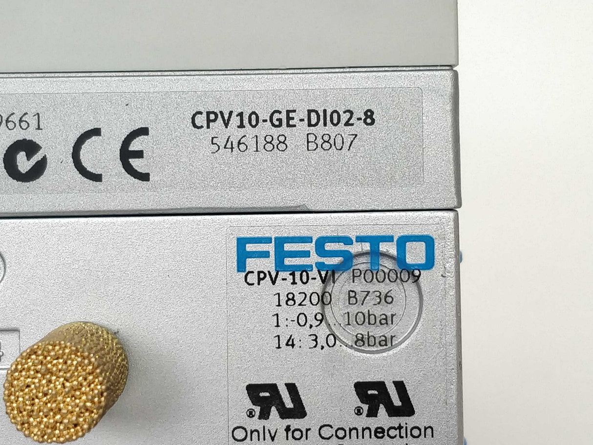 Festo 546188 With 18200, 3x 161415, 2x 161416, 3x 161368, 176055 & 6843