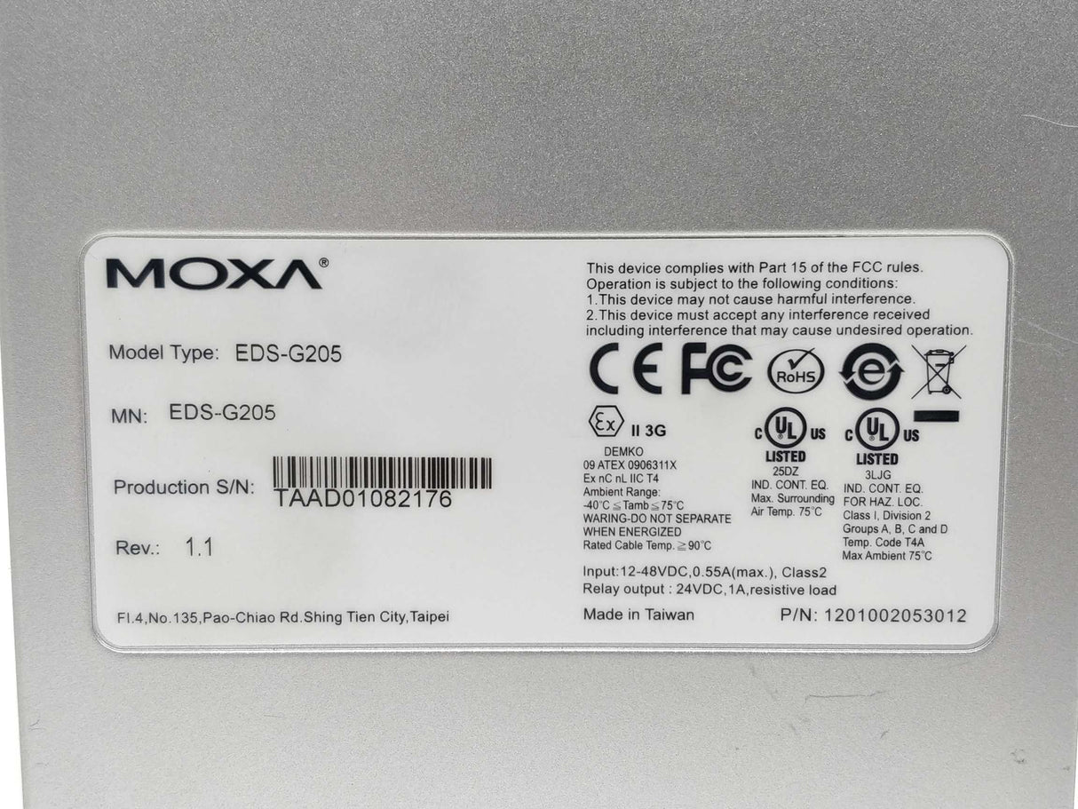 Moxa EDS-G205 Ethernet switch