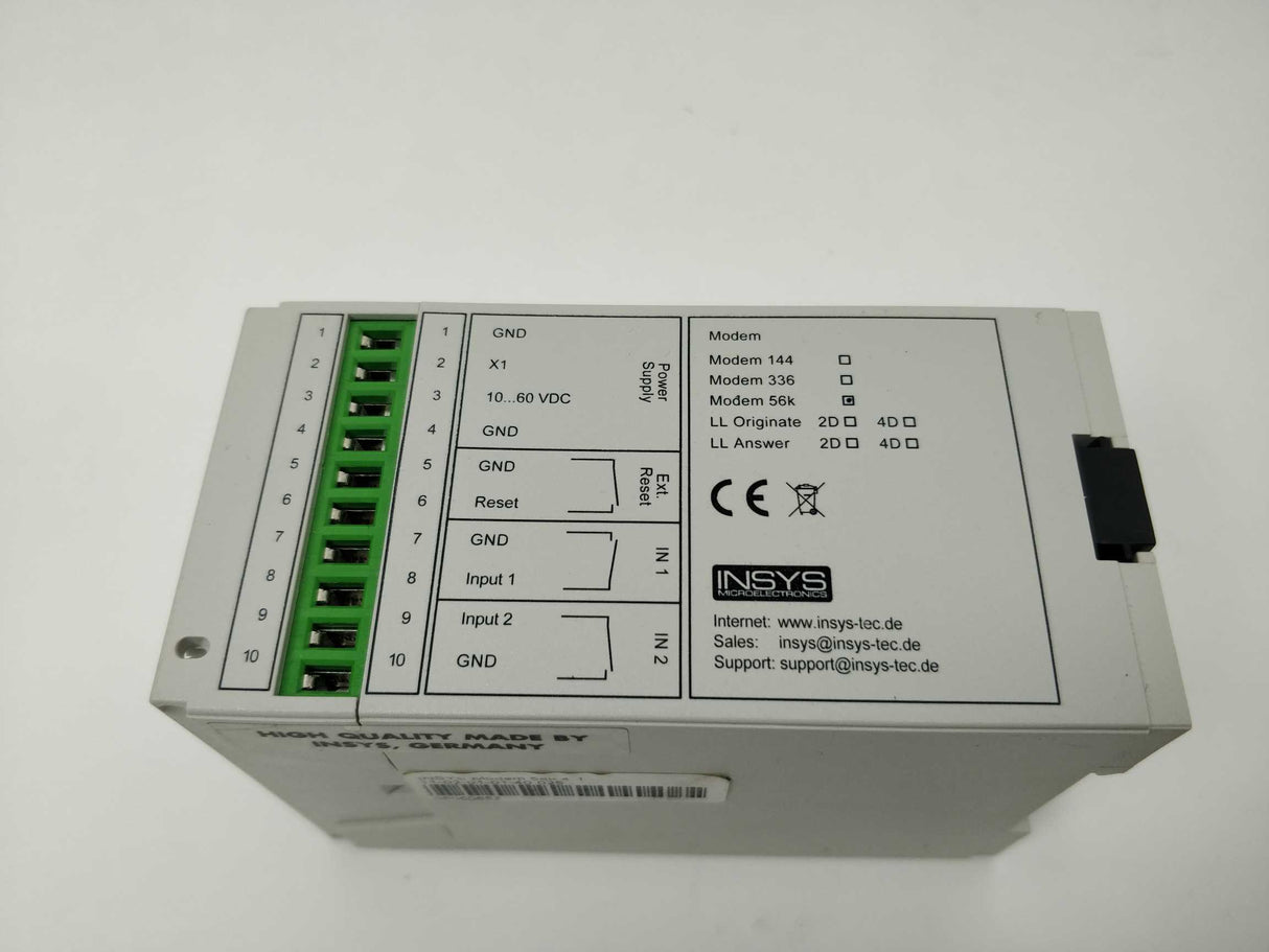 INSYS MICROELECTRONICS 11-02-01-01-40.025 MODEM 56K 4 1