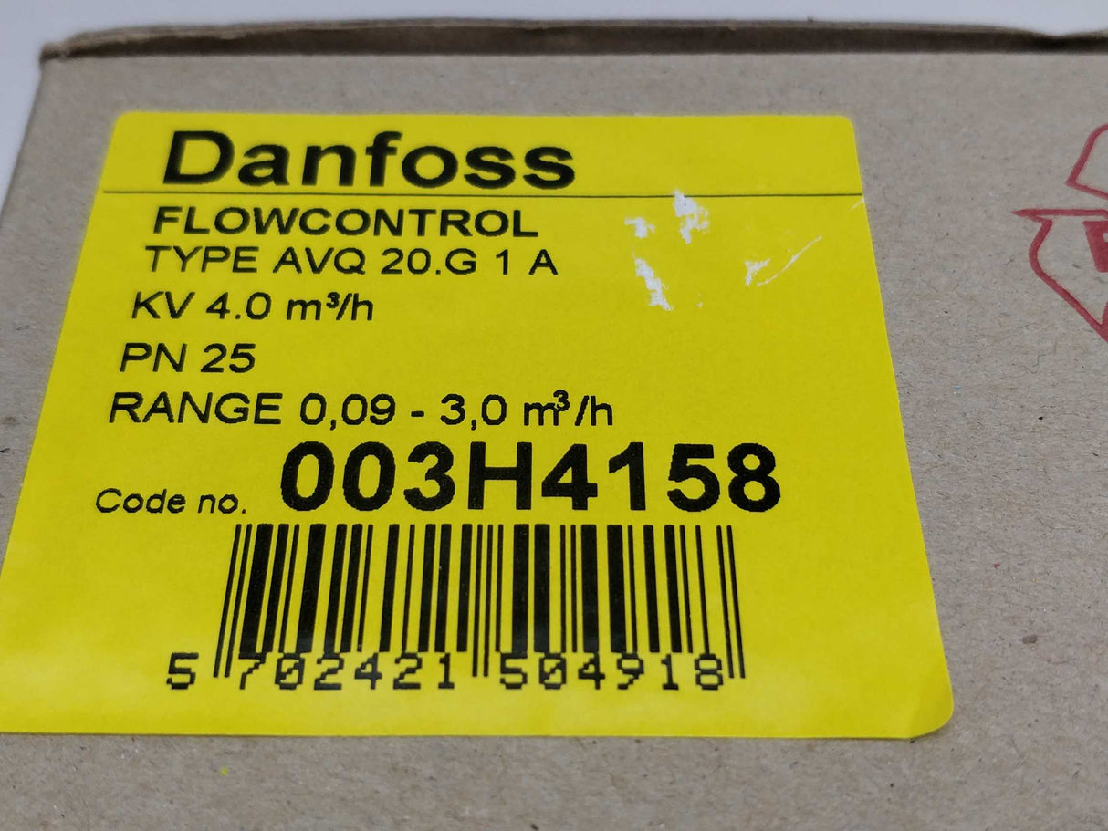 Danfoss 003H4158 AVQ 20.G 1A Flow Control