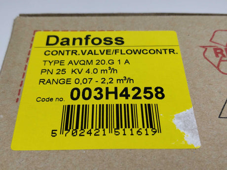 Danfoss 003H4258 AVQM 20.G 1A Flow Control