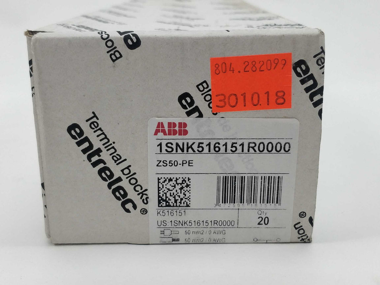ABB 1SNK516151R0000 ZS50-PE 20 Pcs.