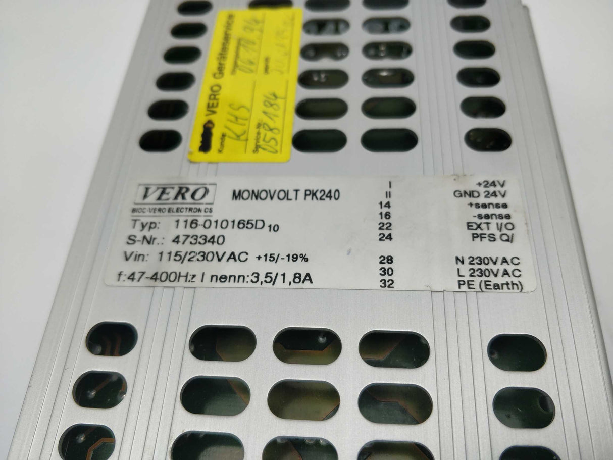 Vero 116-010165D Monovolt PK240 Power Supply