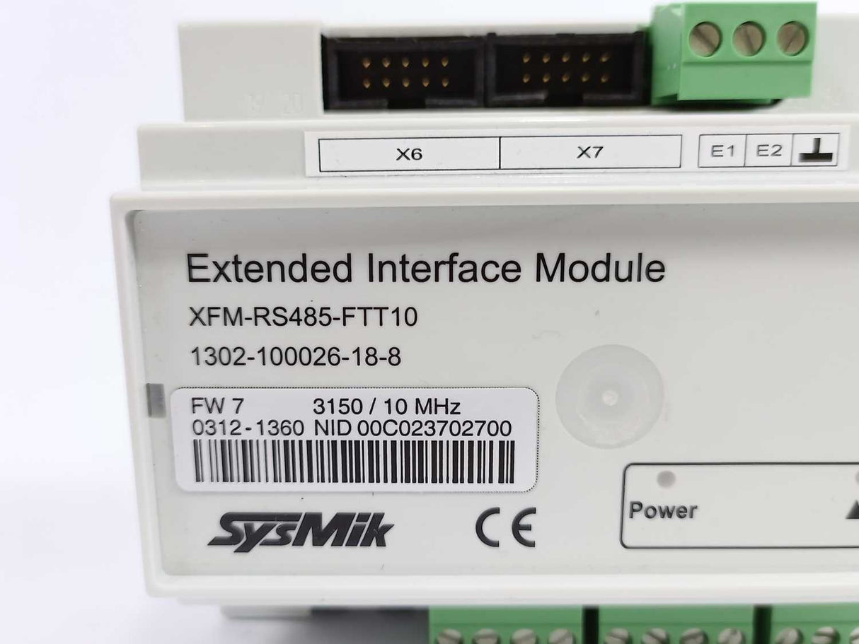 SysMik XFM-RS485-FTT10 Extended Interface Module 1302-100026-18-8