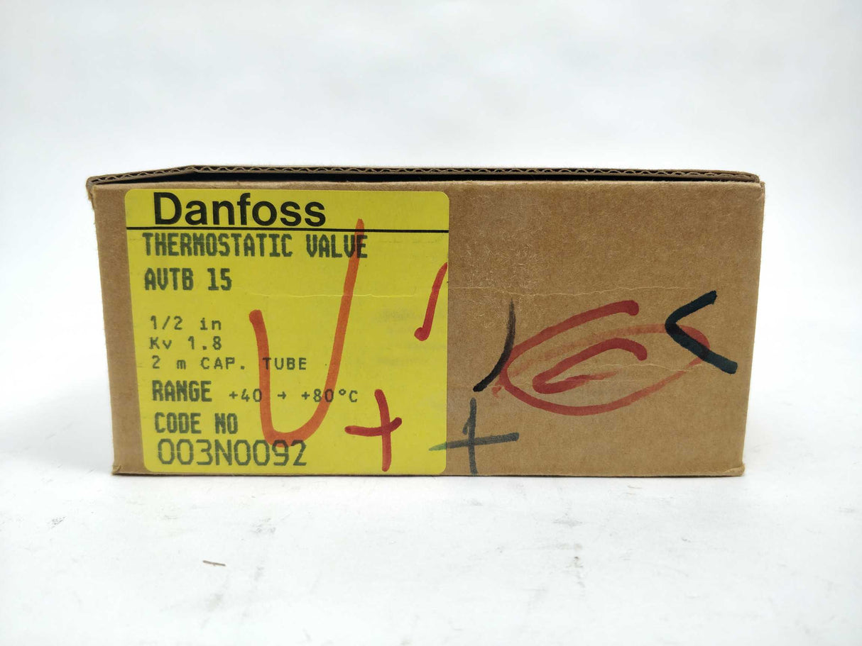 Danfoss 003N0092 AVTB 15 Thermostatic Valve Kvs 1,9