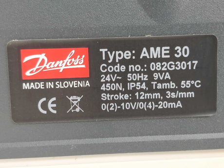 Danfoss 082G3017 AME 30 Electrical Actuators