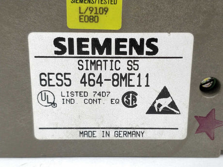 Siemens 6ES5464-8ME11 Simatic S5 Analog input