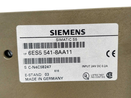 Siemens 6ES5541-8AA11 SIMATIC S5 CP 541