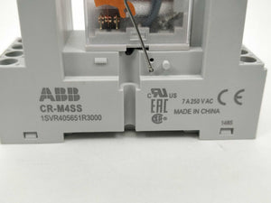 ABB 1SVR405613R3000 CR-M230AC4 relay with 1SVR405651R3000 socket