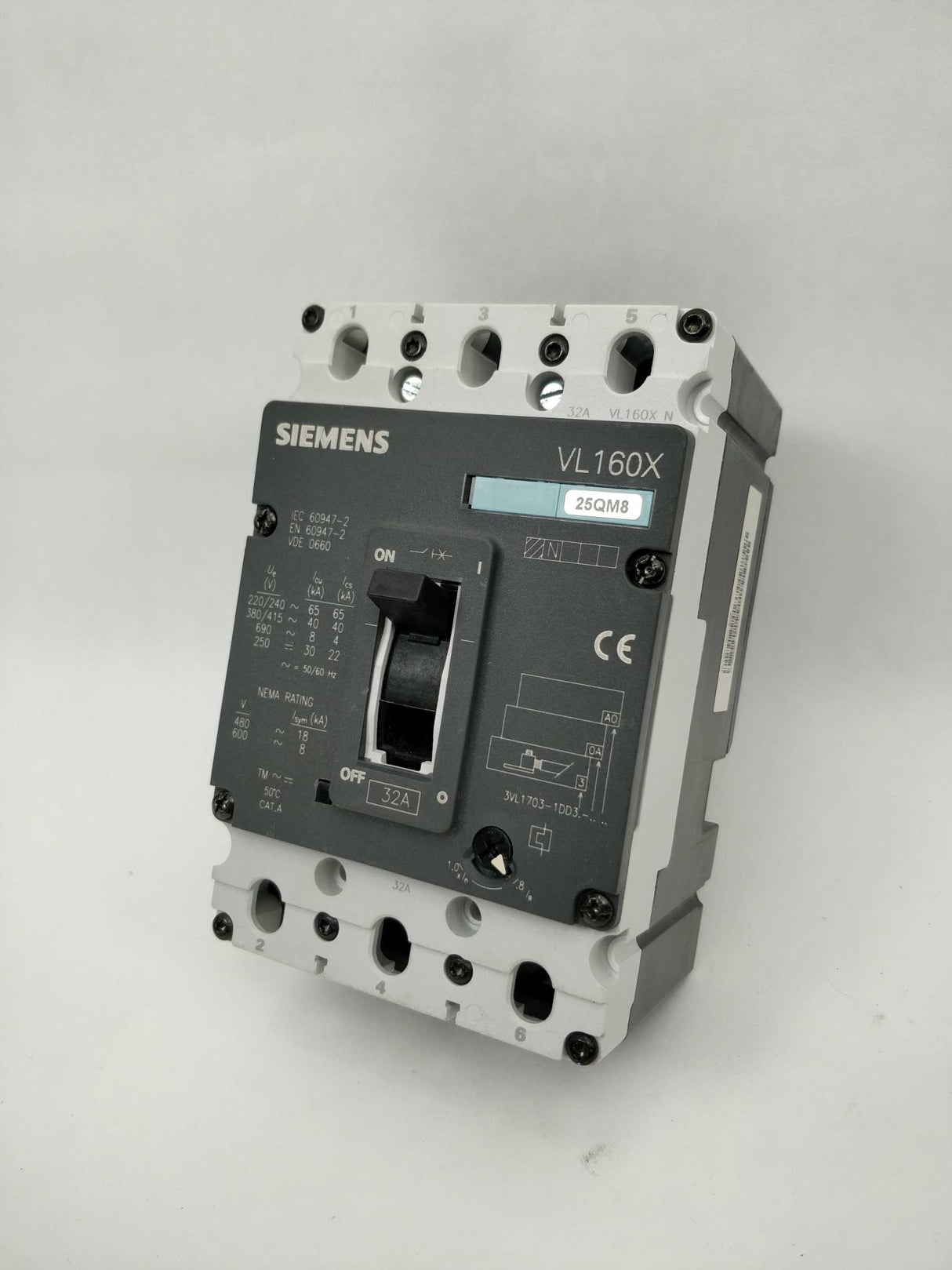 Siemens 3VL1703-1DD33-0AA0 VL160X Circuit Breaker