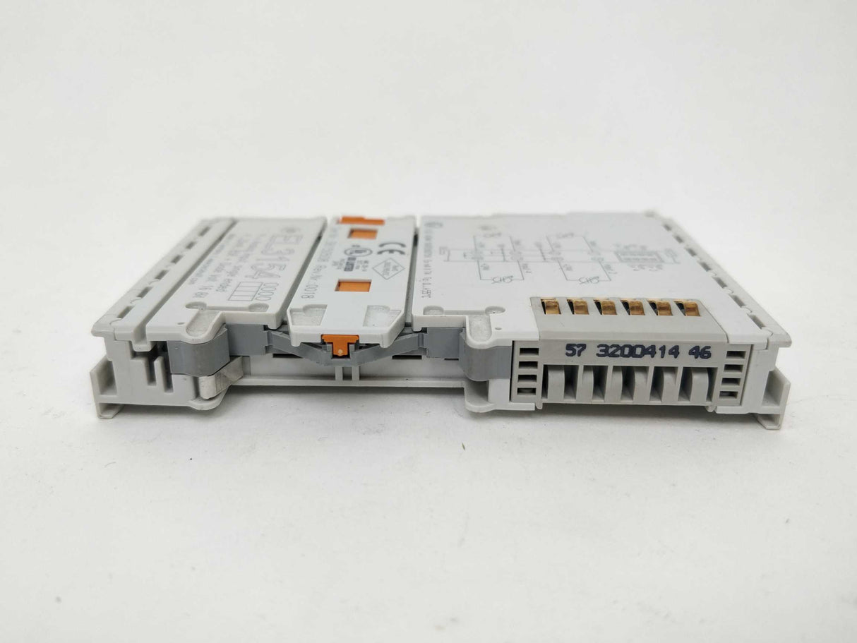 Beckhoff EL3154 4-Channel analog Input, single ended.