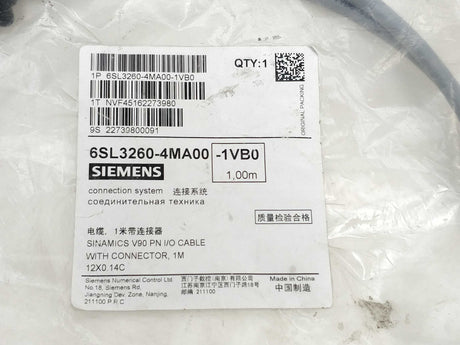 Siemens 6SL3260-4MA00 -1VBO With connector 1M