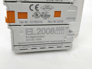 Beckhoff EL2008 8 x digital output 24VDC/0.5A max.