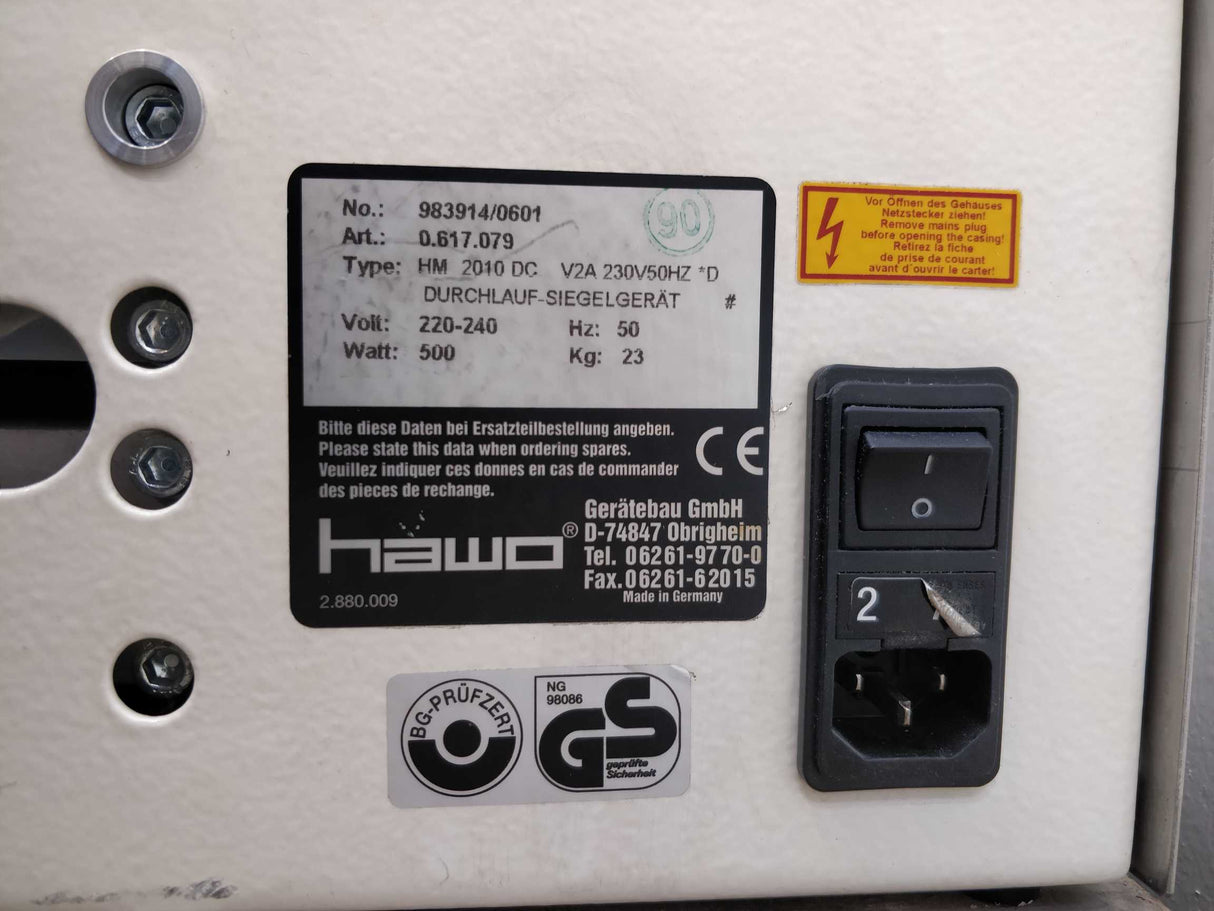Hawo 0.617.079 HM2010DC rotary sealer