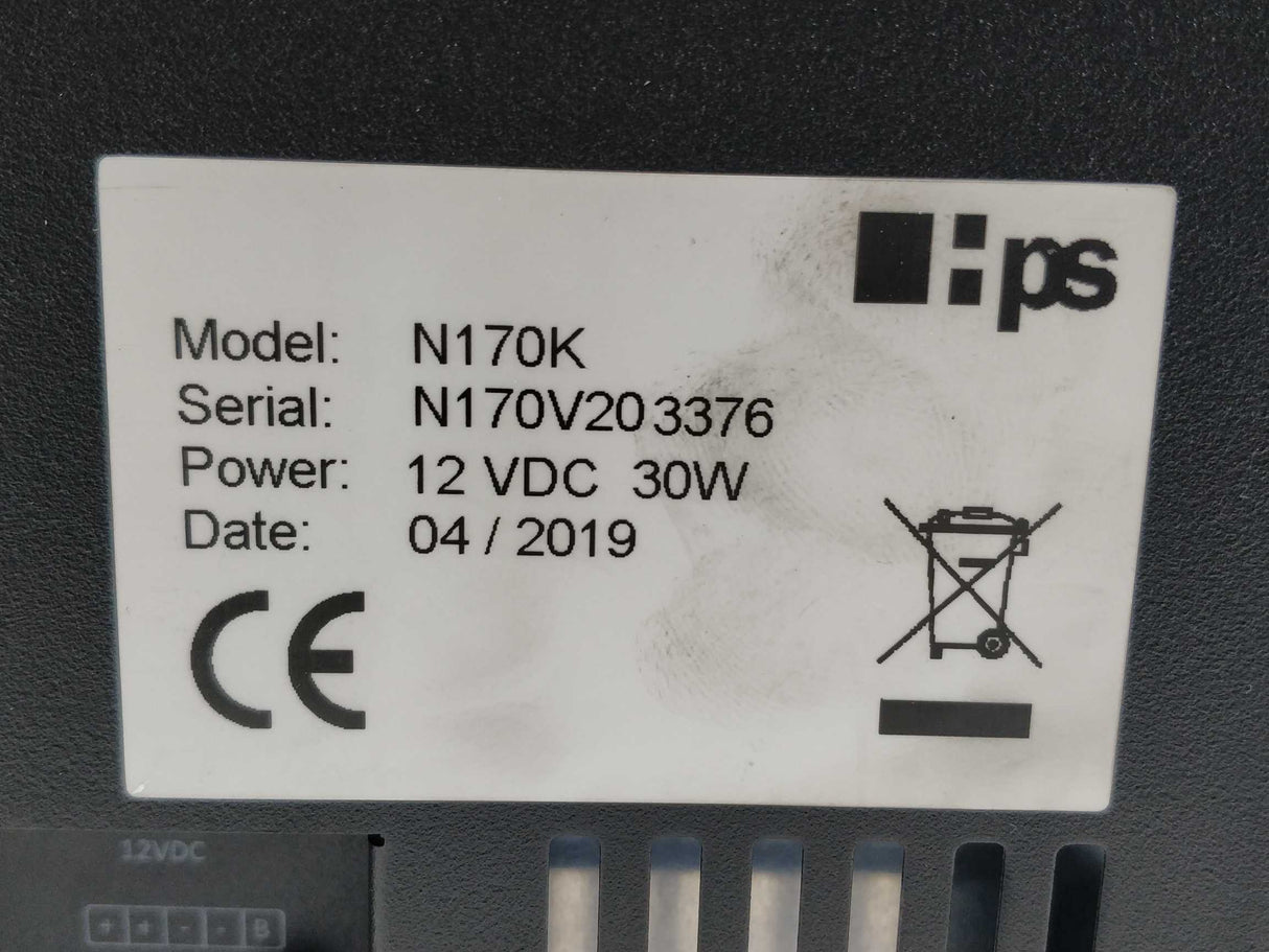 Nottrot monitor N170K N-Line 12VDC 30W with E301195 Cable