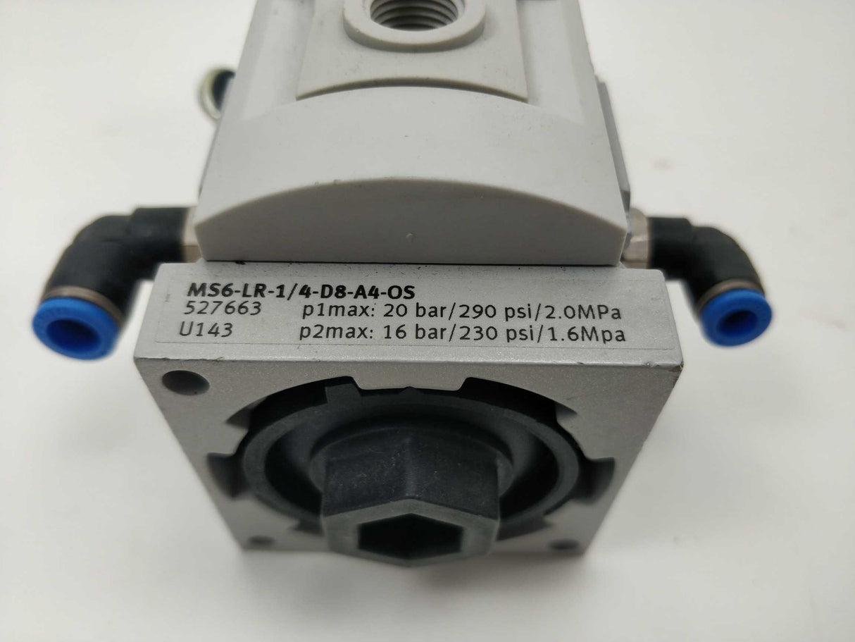 Festo 527663 MS6-LR-1/4-D8-A4-OS Pressure Regulator