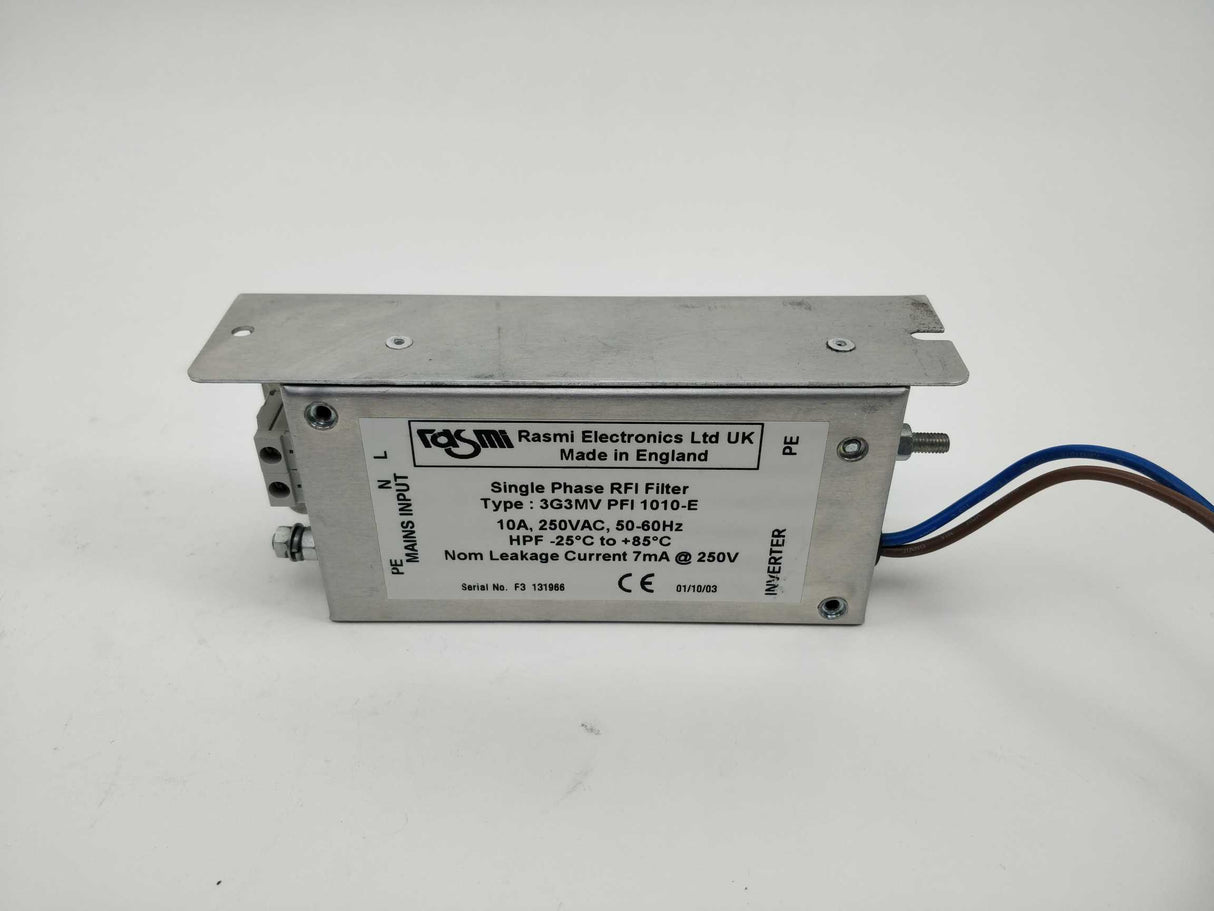 RASMI ELECTRONICS LTD 3G3MV PFI 1010-E 3G3MV-PFI-1010-E Single phase RFI filter