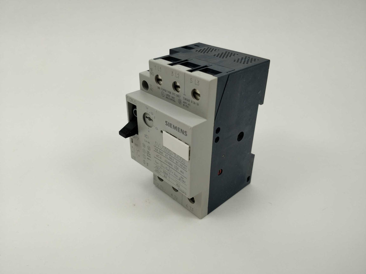 Siemens 3VU1300-1MJ00 CIRCUIT-BREAKER FOR MOTOR. 2.4-4A