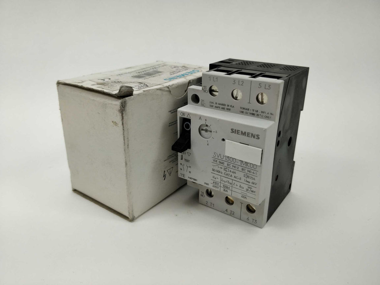 Siemens 3VU1300-1MK00 Circuit Breaker. 4-6A