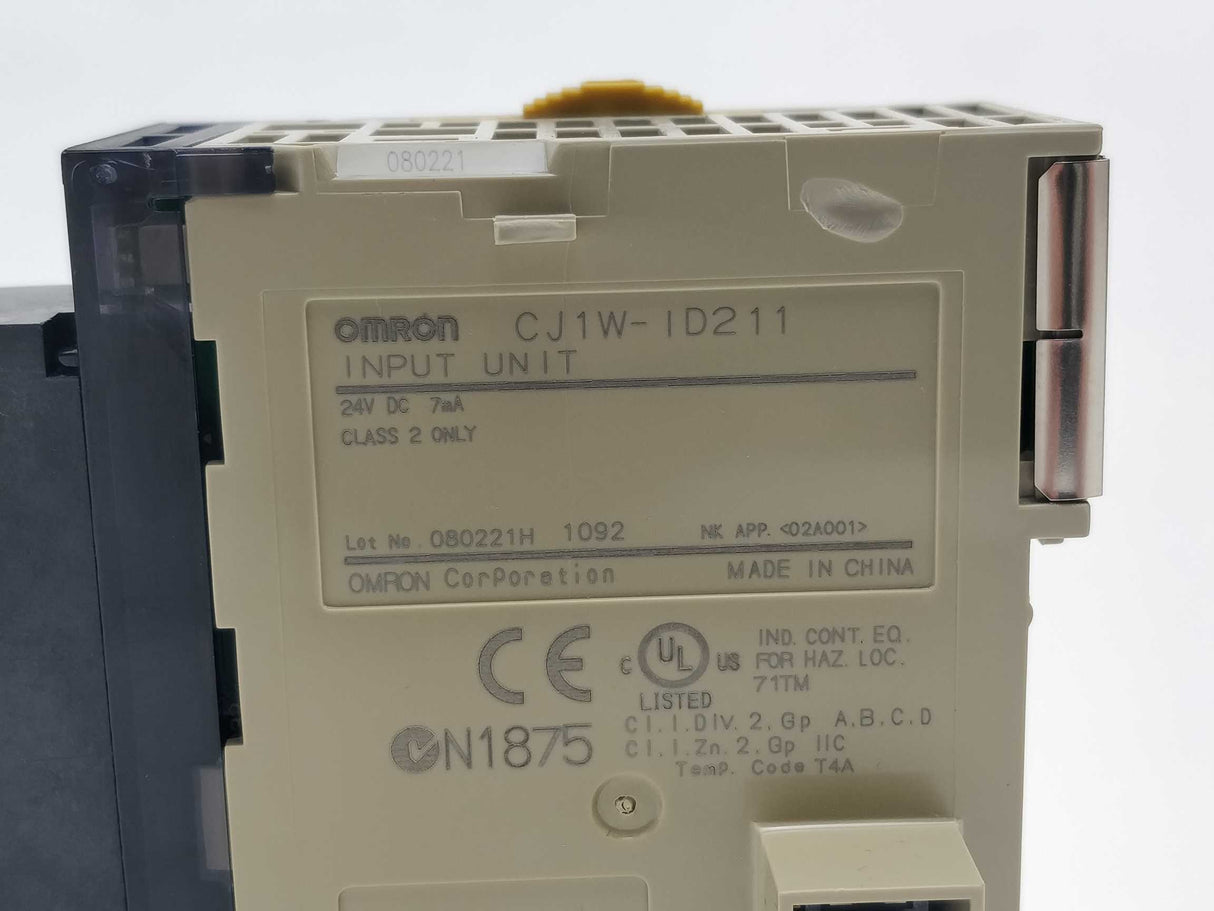 OMRON CJ1W-ID211 Input Unit ID211 24V DC 7mA