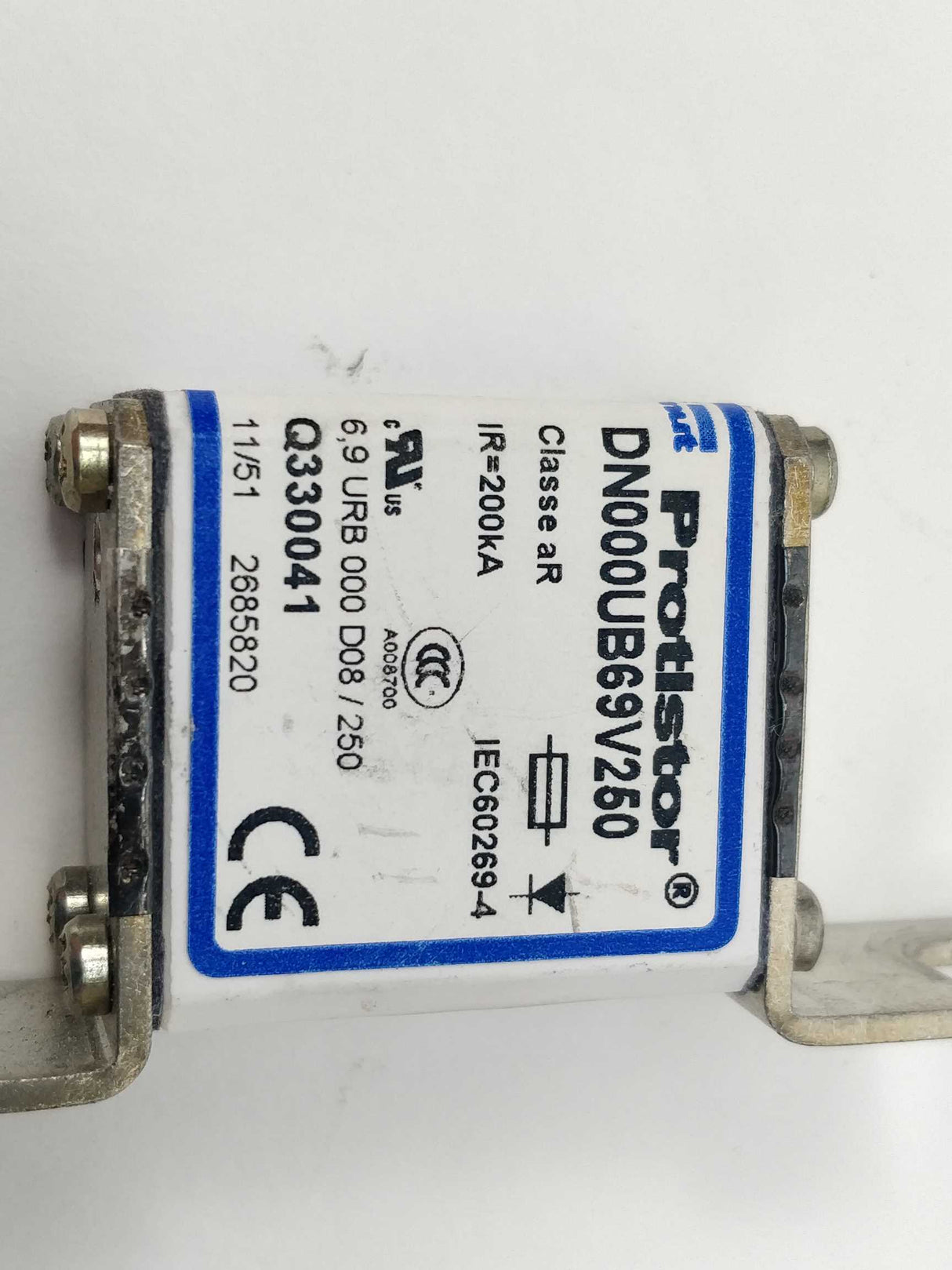 FERRAZ SHAWMUT DN000UB69V250 FUSE 250AMP 690V