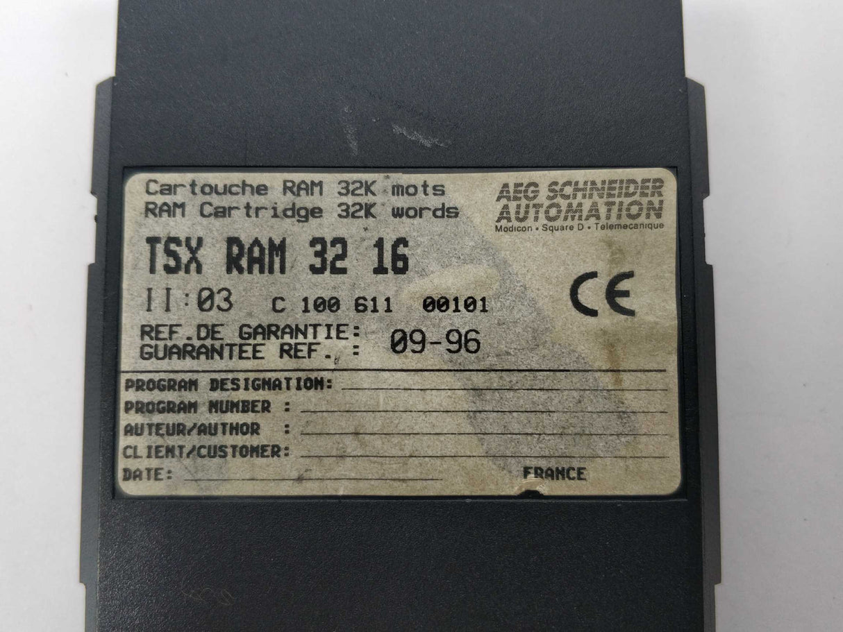 AEG Schneider Automation TSXRAM3216 RAM Cartridge