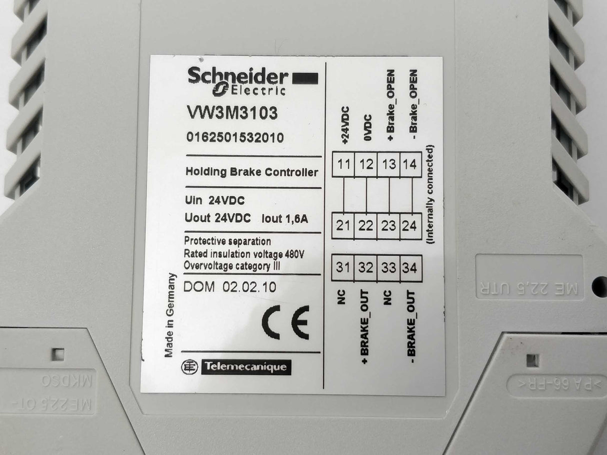 Schneider Electric VW3M3103 Holding Brake Controller