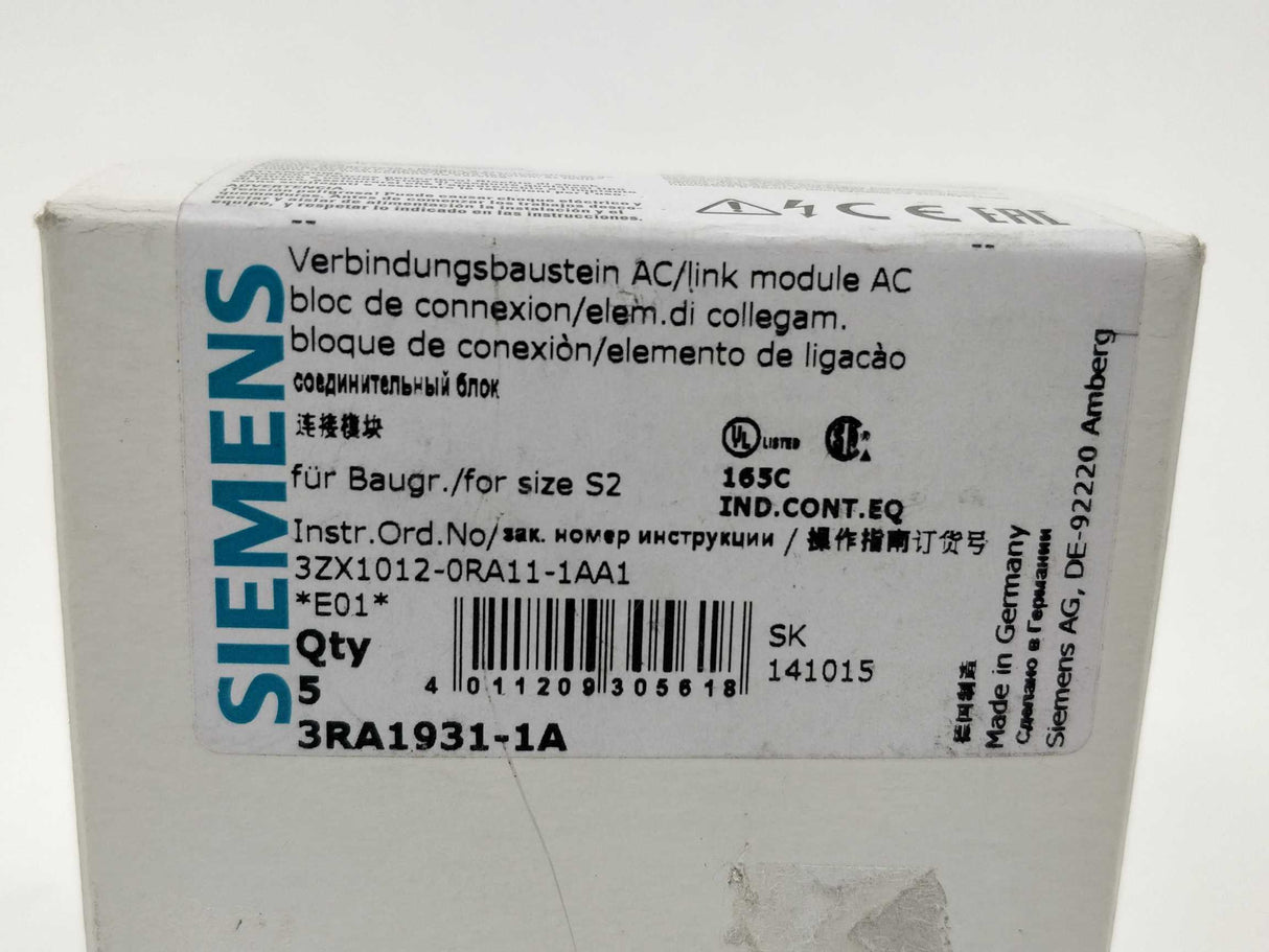 Siemens 3RA1931-1A Link module 5pcs